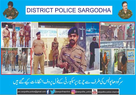 Sargodha Police Arranged Fool Proof Security For Churches Duty Dpo