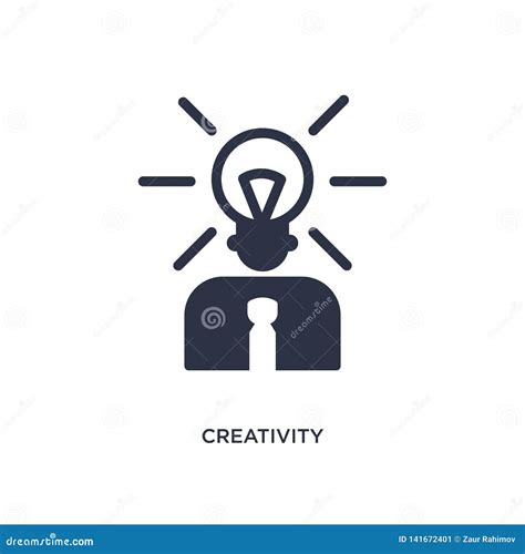 Creativity Icon On White Background Simple Element Illustration From