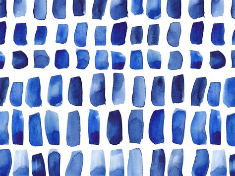 Watercolor Blue Swatches Pattern On Behance