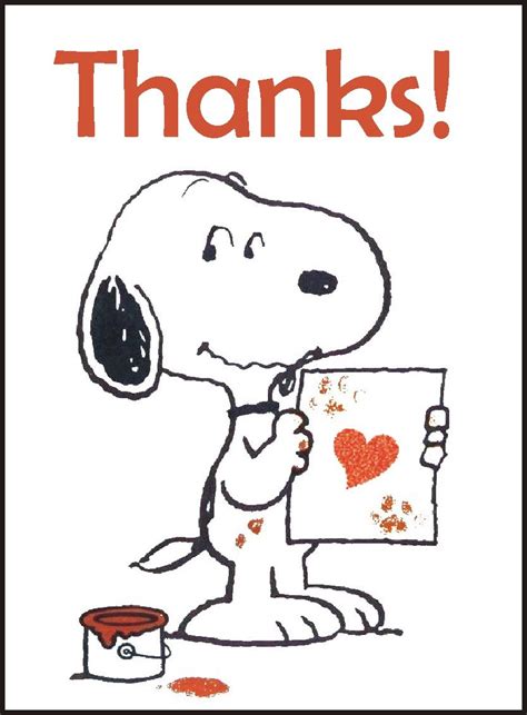 Thank You Cards Snoopy X16 Uk Kitchen And Home