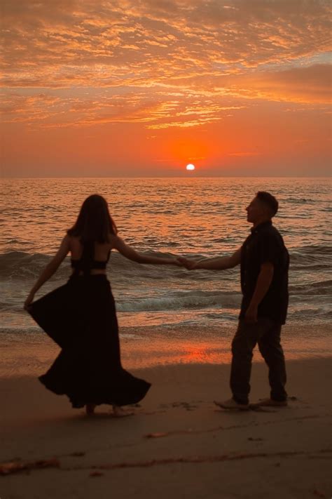 Couple Dancing At Sunset San Diego Couples Photography Sunset