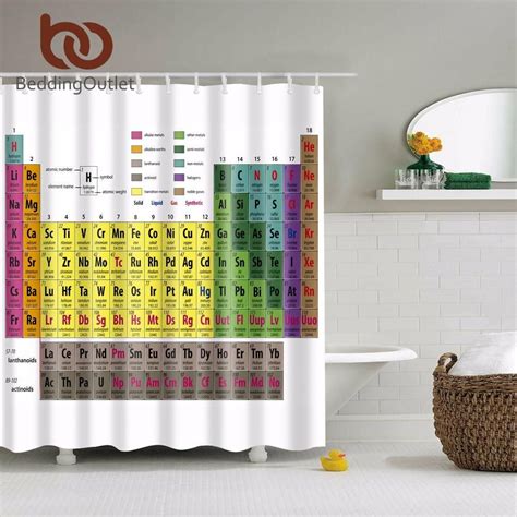 Periodic Table Shower Curtain As Seen On The Big Bang Theory