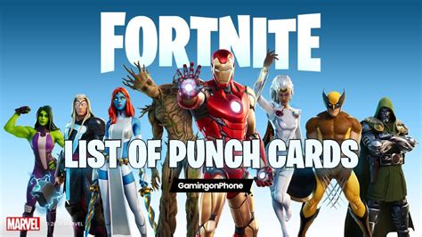 We did not find results for: Fortnite Chapter 2 Season 4: List of all Punch Cards | GamingonPhone