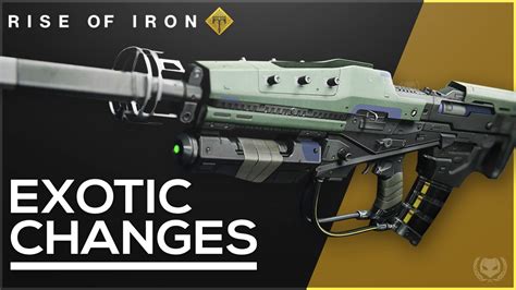 Destiny rise of iron exotics. Destiny: Rise of Iron Exotic Changes! 2.4.0 Weapon Balancing Update - YouTube