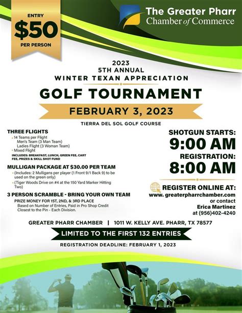 5th Annual Winter Texan Golf Tournament Tierra Del Sol Golf Course