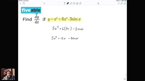 Ap Calculus Implicit Derivatives Youtube