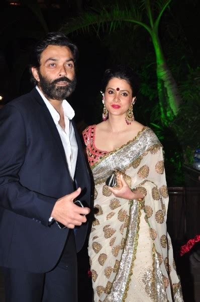 Bobby Deol With Wife Tanya Deol At Wedding Reception Of Arpita Khan 1