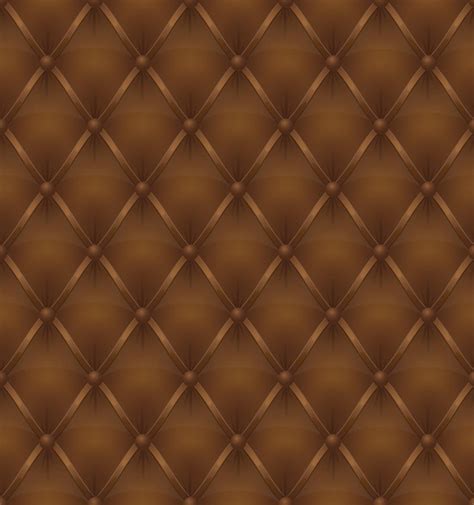 Premium Vector Brown Leather Upholstery Seamless Background Vector