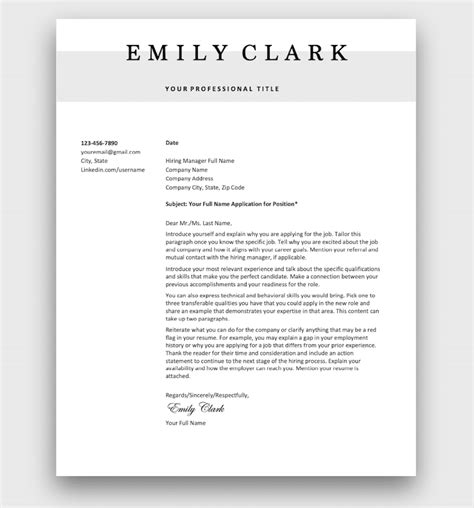 11 Job Application Cover Letter Template Word Simple Cover Letter