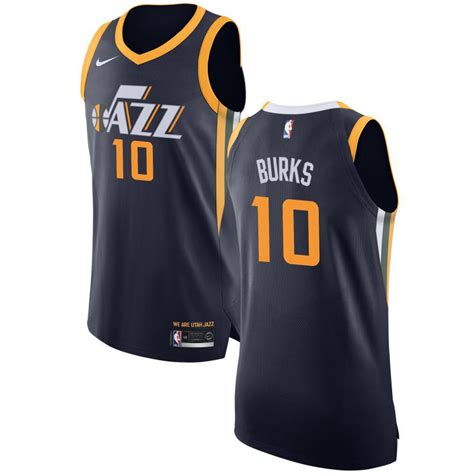 Mens Utah Jazz Alec Burks Authentic Navy Icon Edition Nike Jersey