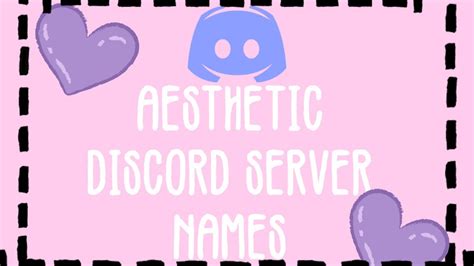 Aesthetic Discord Server Names ☕️ Discord Tutorial Youtube