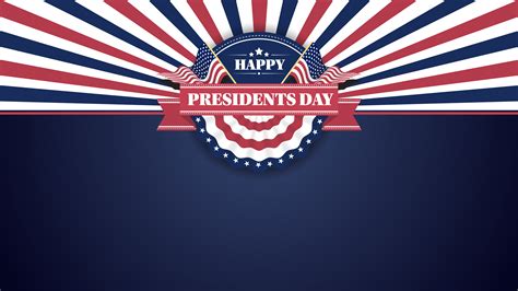 Happy Presidents Day Banner Background And Greeting Cards Vector