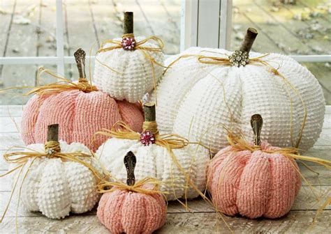 Chenille Fabric Pumpkins Fabric Pumpkins Chenille Crafts Holiday Sewing