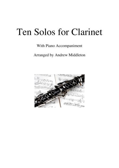 Ten Romantic Solos For Clarinet And Piano By Various Digital Sheet Music For Score Solo Part