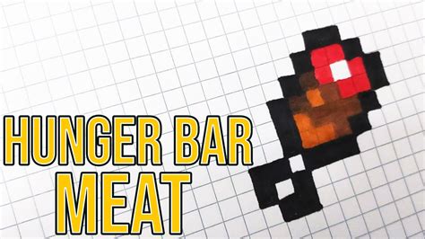 How To Draw Minecraft Hunger Bar Drawing Hunger Bar Meat Handmade