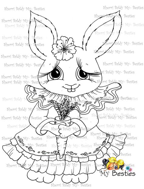 Sherri Baldy Bestie Lil Bunny Of The Hollow Img2019 1226 Digi Stamp
