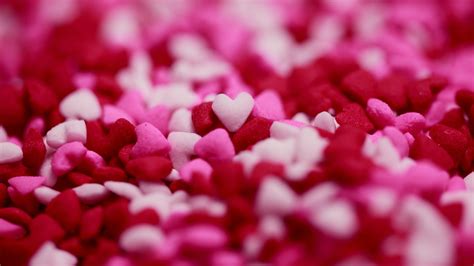 Valentines Day In Colorful Heart Sprinkles 5k Wallpaper