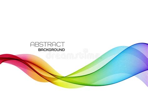 Abstract Colorful Vector Background Color Flow Wave For Design
