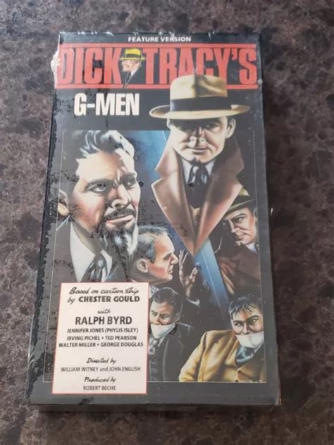 brand new dick tracy g men vhs 1990 ralph byrd rare sealed oop 9 99 picclick