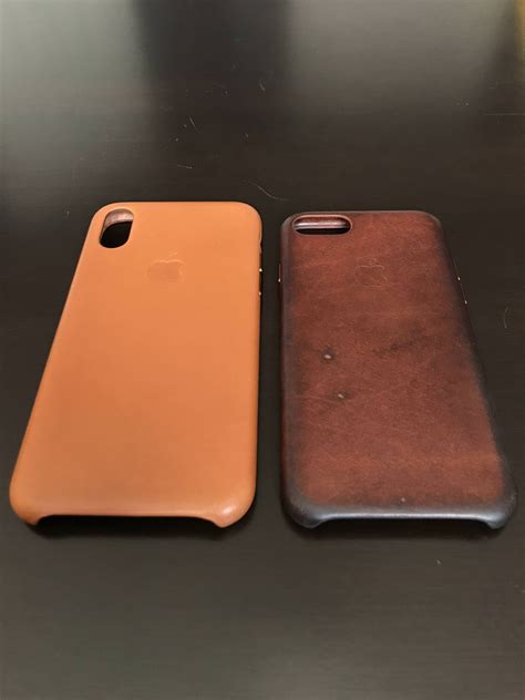 My Saddle Brown Leather Case After 1 Year Iphone