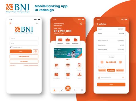 Bni Mobile Banking Ui Redesign By Ananda Faris On Dribbble