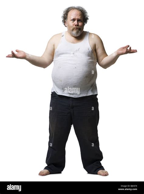 Overweight Man Full Body