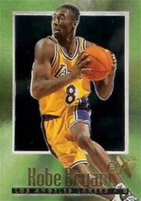 However, $6,000 is a lot of money, it's not much when compared to other kobe bryant basketball cards further down the list. 1996 Skybox E-X2000 Kobe Bryant #30 Basketball Card Value ...
