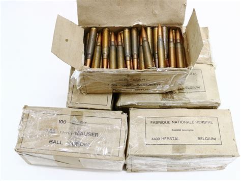 765 Mauser Rife Ammunition Fn Late 100 Rnds