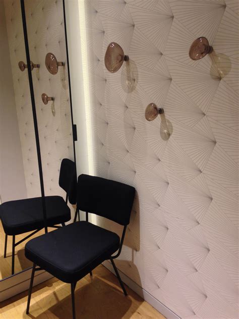 Erica Wakerly Fan Greywhite Wallpaper In Le Bon Marche Paris