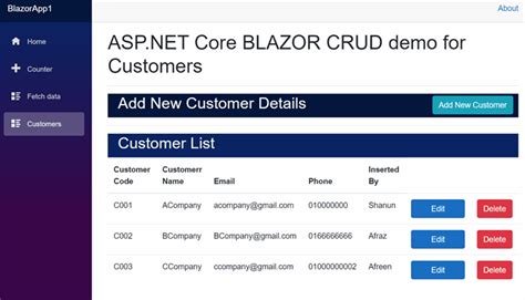 Create Crud App With Asp Net Core Blazor Webassembly Web Api Vscode