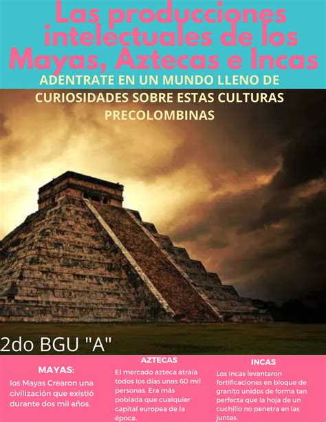 Las Producciones Intelectuales De Los Mayas Aztecas E Incas By Paula