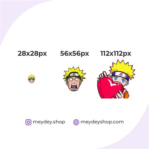 6 Emotes Pack Naruto Twitch Discord Streaming Streamer Etsy