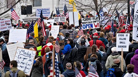 madison protests wisconsin sees largest gathering against stay at home orders the new york times