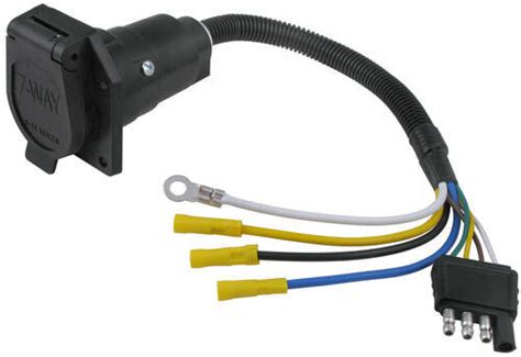 This connects both left and right taillights to the one brown wire of the trailer harness. 4 Pole Trailer Connector