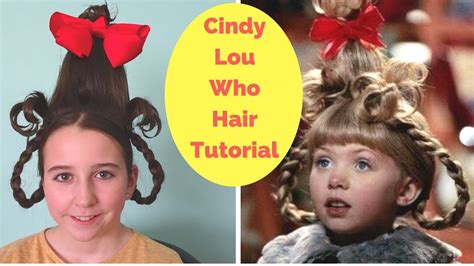 Cindy Lou Who Hair Tutorial Easy Halloween Hairstyle