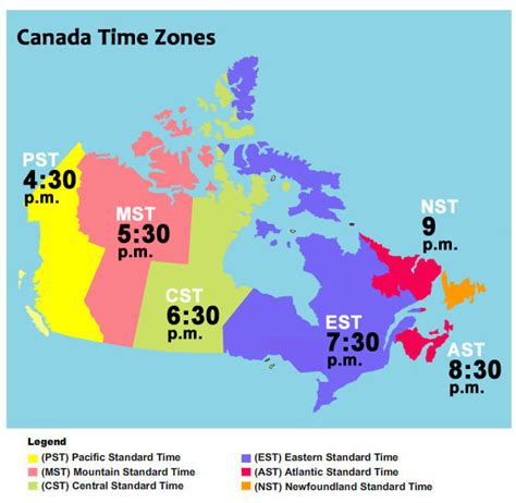 29 Time Zone Map For Canada Maps Online For You