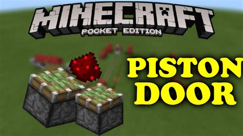 The piston flush door is the most complex and often most desired minecraft piston door on this list. MCPE Flush Piston Door - Minecraft PE Redstone creation ...