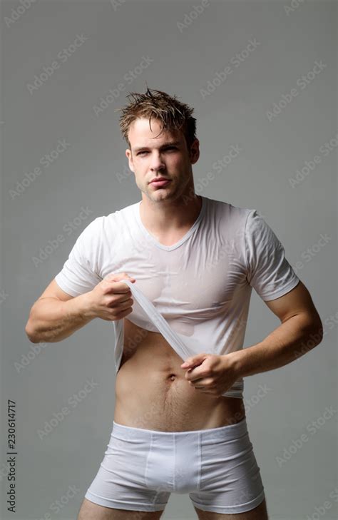 Underwear Sexy Guy Take Off Wet Shirt Sexy Guy In Wet White Shirt