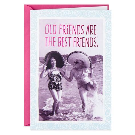 Old Friends Are The Best Friends Funny Birthday Card Greeting Cards