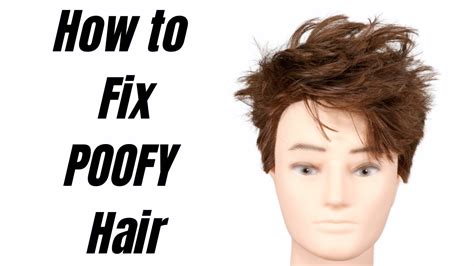 How To Fix Poofy Hair That Sticks Up Thesalonguy Youtube