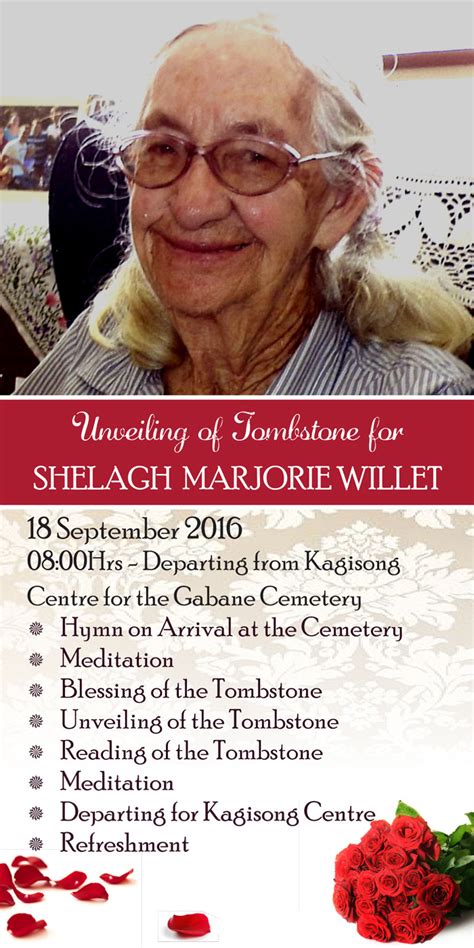 Shelagh Willets Tombstone Unveiling Quakers