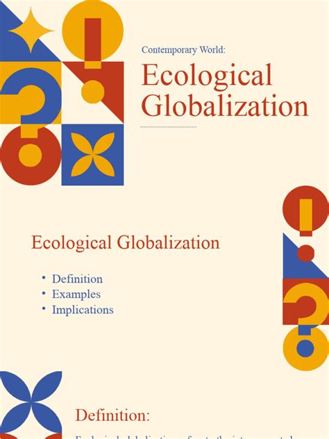 Ecological Globalization Pdf Climate Change Environmental Degradation