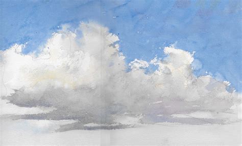 Everetts Watercolors Studio Training On Line How To Paint Clouds
