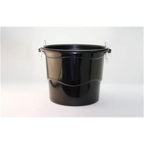 Rugged plastic material with rope handles withstand indoor or outdoor use. All Set 65L Black Storage Tub With Rope Handles I/N ...