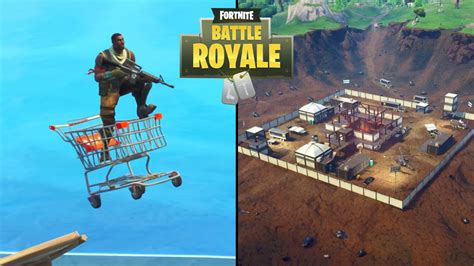 You Can Break The Dusty Divot Meteor Using The Fortnite Shopping Cart