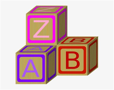 Baby Blocks Abc 2 Clip Art At Clker Blocks Clipart Png Free