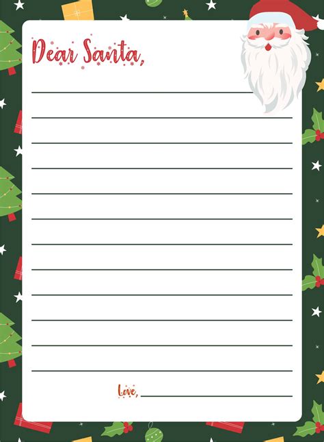 14 Best Printable Christmas Letter To Santa Templates Free Pdf For Free