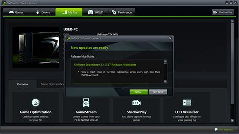 Driver Updates Via Nvidia Gforce Experience Solved Windows 7 Help Forums