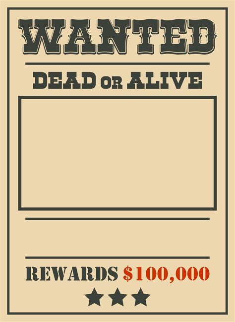 Best Old West Wanted Posters Printable Printablee Hot Sex Picture