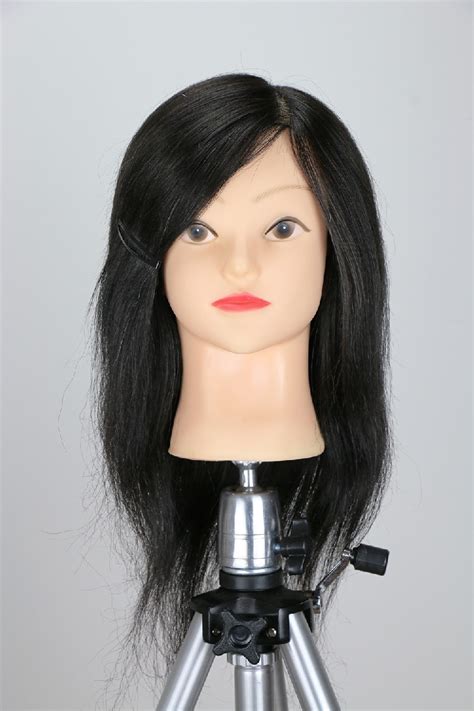 Mannequin Head With Human Hair 14inch 100 Real Hair Styling Training